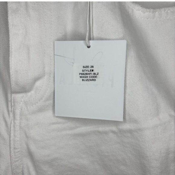 Pistola White Straight Leg Distressed Jeans Sz 8 NWT - Picture 7 of 7